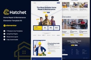 Hatchet – Home Repair & Maintenance Elementor Template Kit