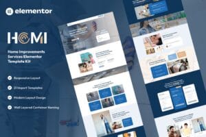 Homi – Home Improvement & Repair Services Elementor Template Kit