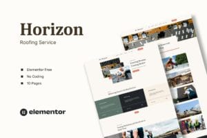 Horizon – Roofing Service Elementor Template Kits
