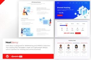 HostSavvy – Web Hosting Elementor Template Kit