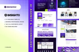 Insighto – AI Agency & Technology Elementor Template Kit