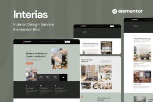 Interias – Interior Design Service Elementor Template Kit