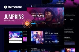 Jumpkins – Music & Event Elementor Template Kit
