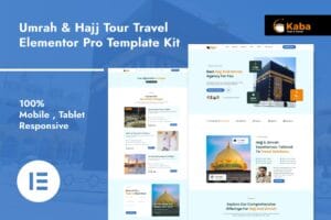 Kaba – Umrah & Hajj Tour Travel Elementor Pro Template Kit
