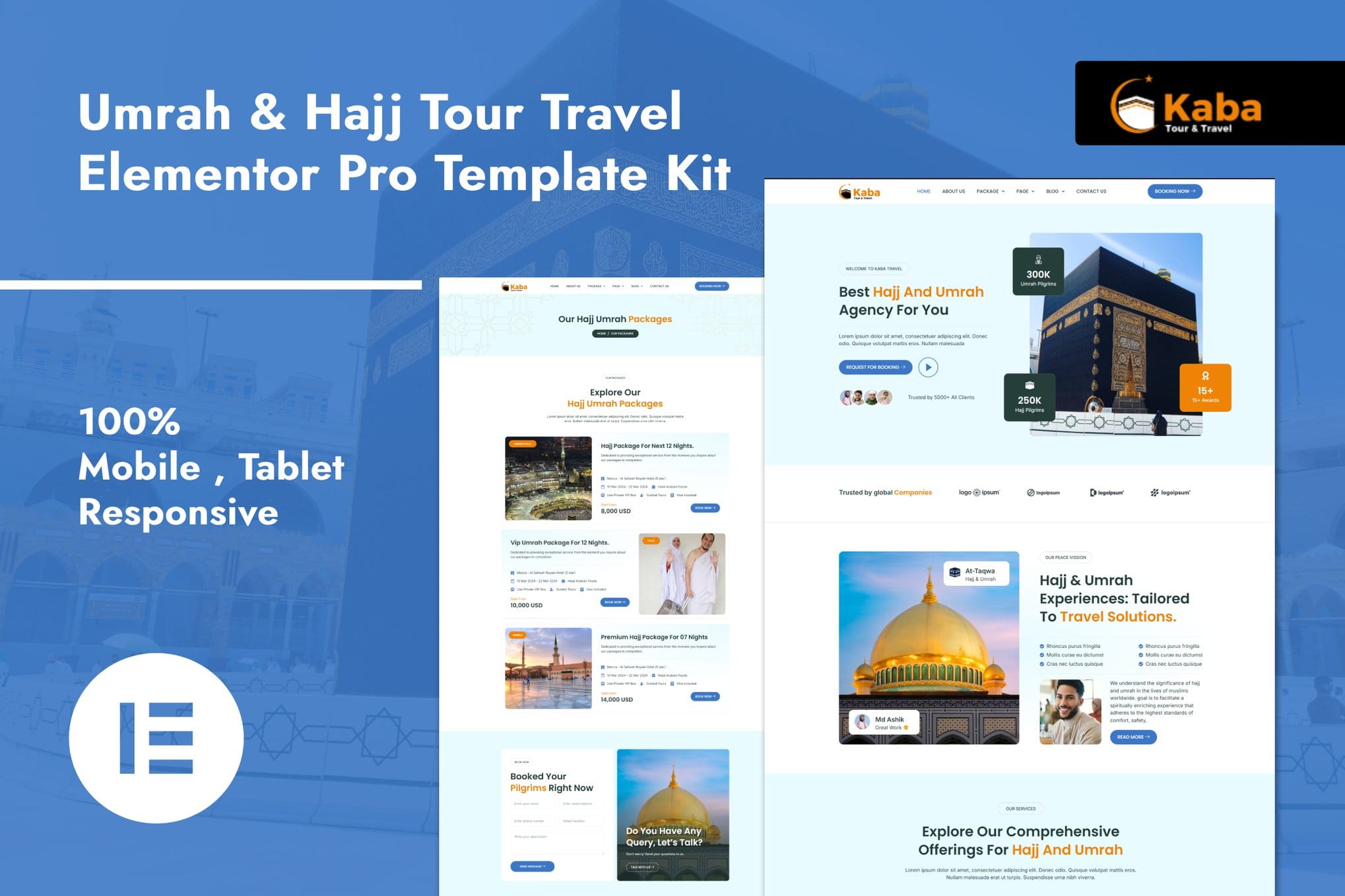 kaba-umrah-hajj-tour-travel-elementor-pro-template Kaba – Umrah & Hajj Tour Travel Elementor Pro Template Kit
