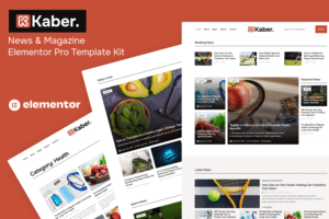 Kaber – News & Magazine Elementor Pro Template Kit