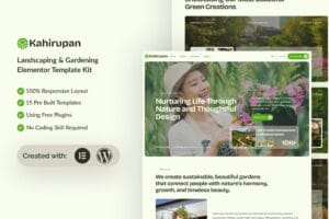 Kahirupan – Landscape & Gardening Elementor Template Kit