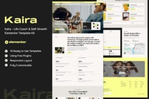Kaira – Life Coach & Self-Growth Elementor Template Kit