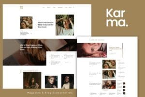 Karma – Blog & Magazine Elementor Template Kit