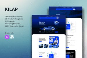 Kilap – Car Wash & Detailing Service Elementor Template Kit