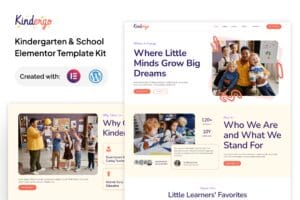 Kindergo – Kindergarten & School Elementor Template Kit