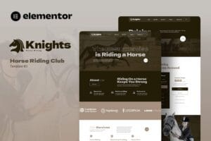 Knights – Horse Riding Club Elementor Template Kit