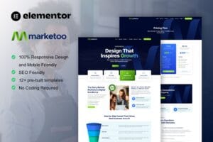 Marketoo – Digital Marketing Agency Elementor Pro Template Kit