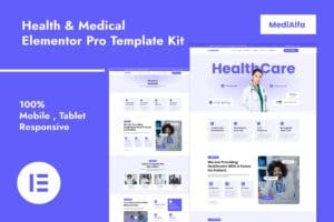 MediAlfa – Health & Medical Elementor Pro Template Kit
