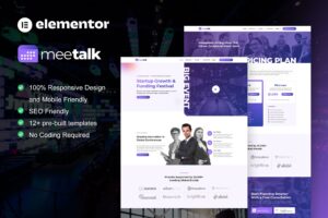 Meetalk – Event & Conference Elementor Pro Template Kit