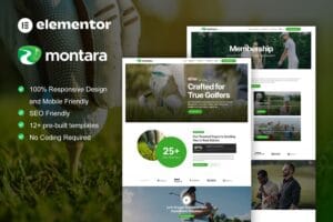 Montara – Golf Club & Academy Elementor Pro Template Kit