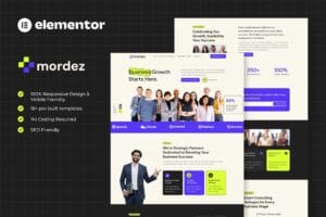 Mordez – Business Consulting Elementor Template Kits