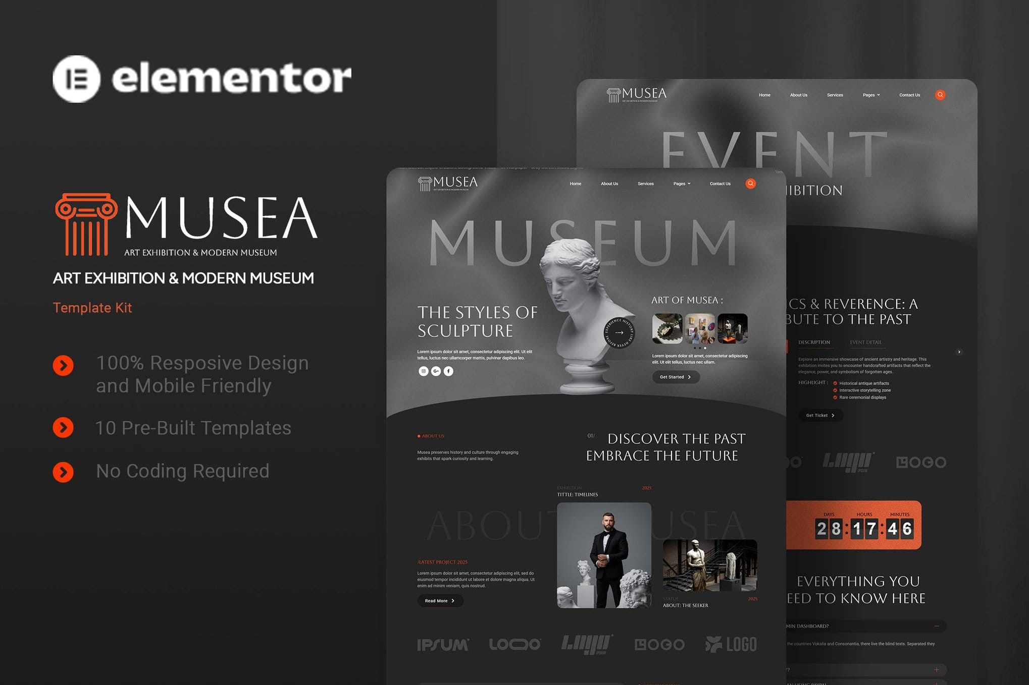 musea-art-exhibition-modern-museum-elementor-templ Musea – Art Exhibition & Modern Museum Eletmentor Template Ki
