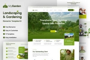 MyGarden – Landscaping & Gardening Elementor Template Kit