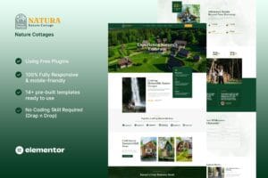 Natura – Nature Cottages Elementor Template Kit