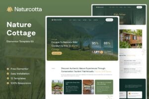 Naturcotta – Nature Cottage Elementor Template Kit