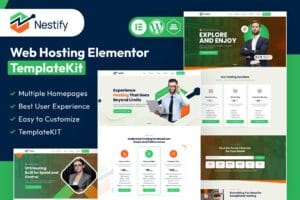 Nestify – Web Hosting Elementor Template Kit