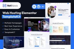 NetNova – Web Hosting Elementor Template Kit