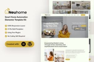 Neuhome – Smart Home Automation Elementor Template Kit
