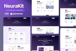 NeuraKit – AI SaaS Elementor Template Kit
