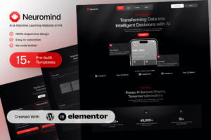 NeuroMind – AI & Machine Learning Elementor Template Kit
