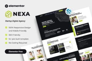Nexa – Startup Digital Agency Elementor Template Kit