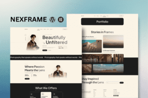 Nexframe – Photography & Portfolio Elementor Kit