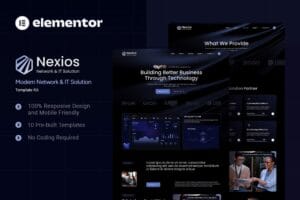 Nexios – Modern Network & IT Solution Elementor Template Kit