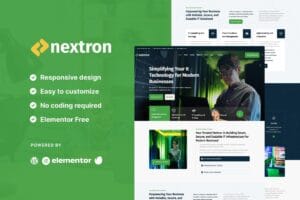 Nextron – Tech Company Elementor Template Kit