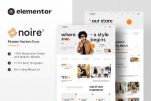 Noire – Modern Fashion Store Elementor Template Kit