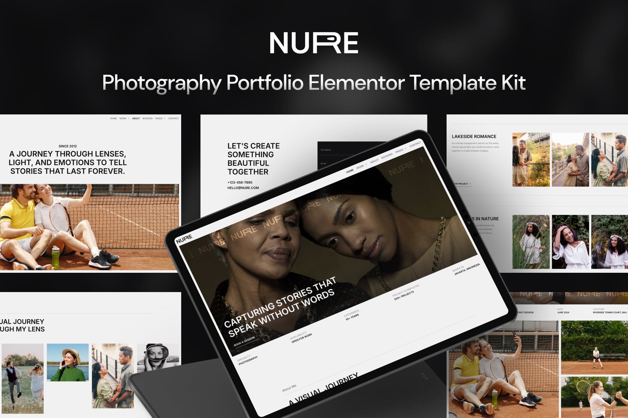 nure-photography-portfolio-elementor-template-kit Nure – Photography Portfolio Elementor Template Kit