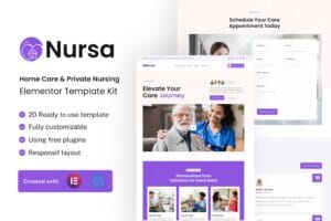Nursa – Home Care & Private Nursing Services Elementor Template Kit