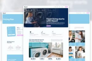 Nuuci – Modern Fresh Laundry Service Elementor Template Kit