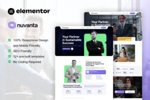 Nuvanta – Business Coach & Consulting Elementor Pro Template Kit