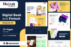 Nuxus – Online Payment Gateway Elementor Template Kit