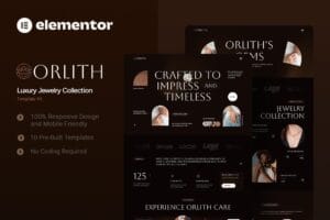 Orlith – Luxury Jewelry Collection Elementor Template Kit