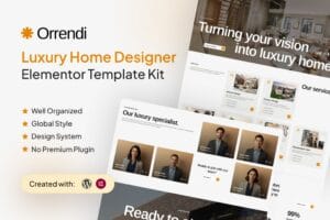 Orrendi – Luxury Home Designer Elementor Template Kit