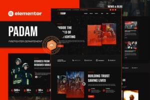 Padam – Firefighter Departement Elementor Template Kit