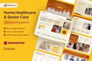PelitaCare – Home Healthcare & Senior Care Elementor Pro Template Kit