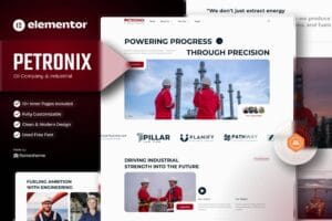 Petronix – Oil Company & Industrial Elementor Template Kit