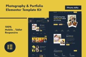 Photo Alfa – Photography & Portfolio Elementor Pro Template Kit