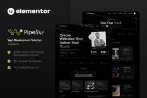Pipeline – Web Development Solution Elementor Template Kit