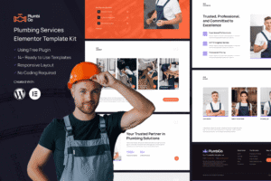 PlumbiGo – Plumbing Services Elementor Template Kit