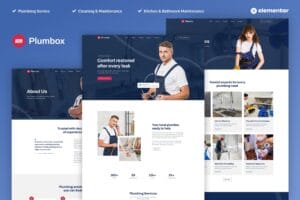 Plumbox – Plumber & Repair Service Elementor Template Kit