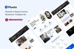 Plumix – Plumber & Repair Service Elementor Template Kit